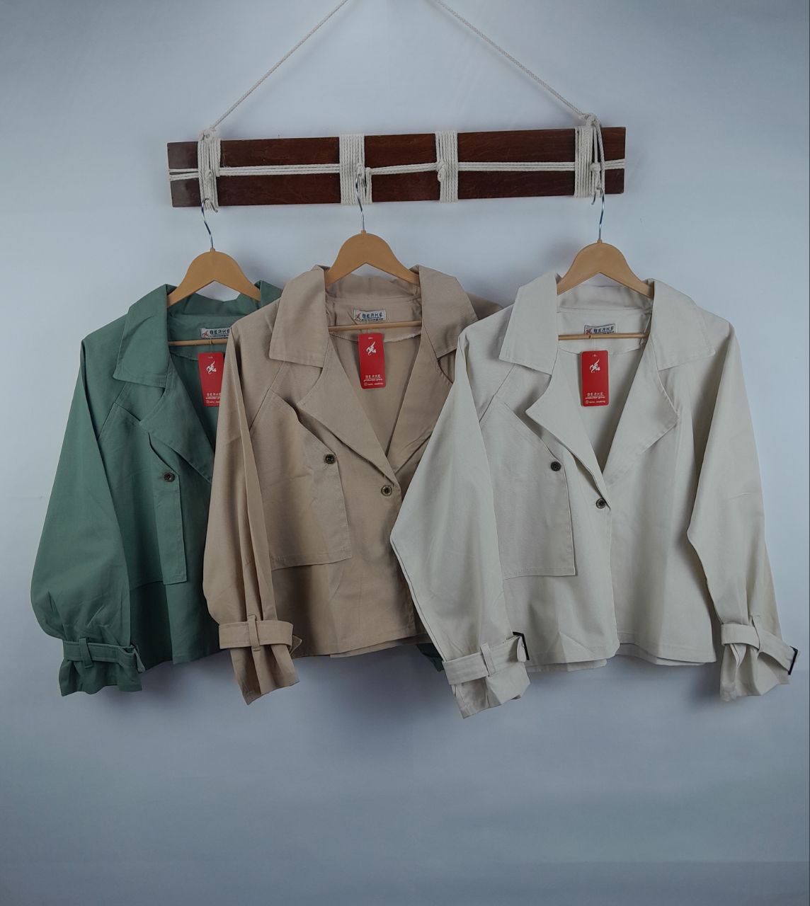 مانتو جکت سگک دار 